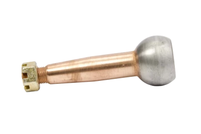 Ball Joint Stud, 1.500in/ft. Taper, 3.34in. Long, Standard Length, 1.437in. Ball, 1/2-20in. Thread, Steel, Copper Plated, Each. (Fits HOW-22320 Ball Joints) - HOW-22330