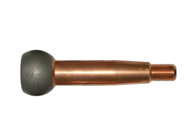 Ball Joint Stud, 1.500in/ft. Taper, 4.84in. Long, 1.5in. Longer, 1.437in. Ball, 1/2-20in. Thread, Steel, Copper Plated, Each. (Fits HOW-22320 Ball Joints) - HOW-2233150