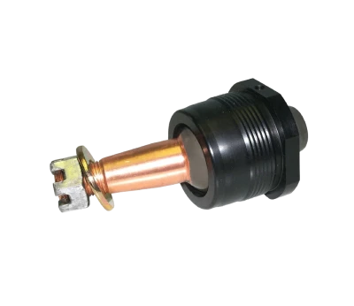 Ball Joint, Precision, Take-A-Part, Greasable, Lower, Screw-In, Standard Length, 2.000in/ft. Taper, 3.57in. Stud, 5/8-18in. Thread, Hardware Included, Aluminum Cap, Black Anodized, Each. (GM Style, Fits GRT, Warrior and Rayburn) - HOW-22410