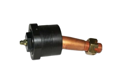 Ball Joint, Precision, Take-A-Part, Greasable, Lower, Screw-In, 1/2in. Longer, 2.000in/ft. Taper, 4.07in. Stud, 5/8-18in. Thread, Hardware Included, Aluminum Cap, Black Anodized, Each. (GM Style, Fits GRT, Warrior and Rayburn) - HOW-22410V