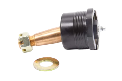 Ball Joint, Precision, Extreme Duty, Take-A-Part, Greasable, Lower, Screw-In, Standard Length, 2.000in/ft. Taper, 3.57in. Stud, 5/8-18in. Thread, Aluminum Cap, Black Anodized, Each. (GM Pin, Fits GRT, Warrior, and Rayburn) - HOW-22410X