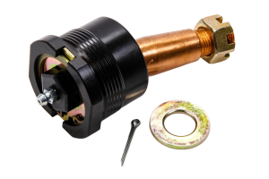 Ball Joint, Precision, Extreme Duty, Take-A-Part, Greasable, Lower, Screw-In, 1/2in. Longer, 1.500in/ft. Taper, 3.82in. Stud, 5/8-18in. Thread, Aluminum Cap, Black Anodized, Each. (Chrysler Style, Fits Longhorn, Rocket, CVR, Mastersbilt)