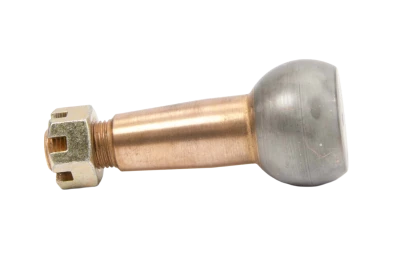 Ball Joint Stud, 1.500in/ft. Taper, 3.815in. Long, Standard Length, 1.625in. Ball, 5/8-18in. Thread, Steel, Copper Plated, Each. (Fits HOW-22412 Style Lower Ball Joints) - HOW-22440