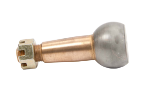 Ball Joint Stud, 1.500in/ft. Taper, 3.815in. Long, Standard Length, 1.625in. Ball, 5/8-18in. Thread, Steel, Copper Plated, Each. (Fits HOW-22412 Style Lower Ball Joints)