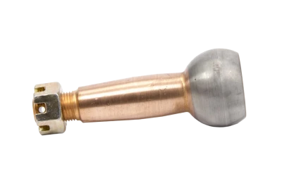 Ball Joint Stud, 1.500in/ft. Taper, 4.315in. Long, 1/2in. Longer, 1.625in. Ball, 5/8-18in. Thread, Steel, Copper Plated, Each. (Fits HOW-22412 Style Lower Ball Joints) - HOW-22445