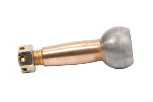 Ball Joint Stud, 1.500in/ft. Taper, 4.315in. Long, 1/2in. Longer, 1.625in. Ball, 5/8-18in. Thread, Steel, Copper Plated, Each. (Fits HOW-22412 Style Lower Ball Joints)