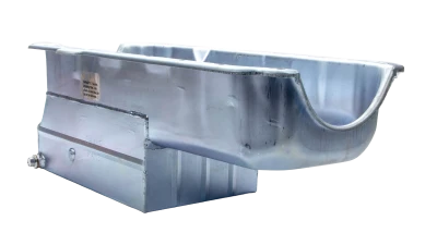 7qt. Engine Oil Pan, Rear/ Wet Sump, 2 Piece Rear Main Seal, 7.75in. Deep, Small Block Chevy, Steel, Each. - CHA-CP50LT