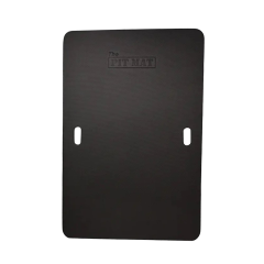 Track Mat, 45 in x 28 in x 1.25 in, Grease / Oil Resistant, Foam Rubber, Black, Each