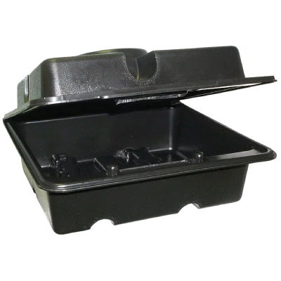 Carburetor Case, Tote, Polypropylene Plastic, Black, Holley 2 / 4-Barrel Carburetors, Each - HOW-8610