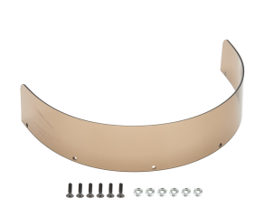 Hood Scoop Extension, 3 in Tall, 16 in Wide, Polycarbonate, Tinted, Five Star Hood Scoops, Each