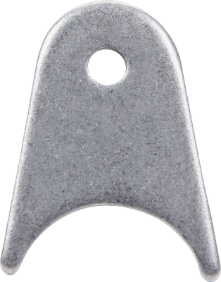 Chassis Tab, Radius, 1/4 in Mounting Hole, 1/8 in Thick, Steel, Natural, Each - PPM-603