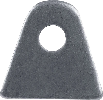 Chassis Tab, Flat, 3/8 in Mounting Hole, 1/8 in Thick, Steel, Natural, Each - PPM-613