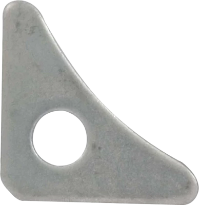 Gusset, Triangular, 1-7/8 x 1-7/8 in, 1/2 in ID Hole, 1/8 in Thick, Steel, Natural, Each - PPM-621G