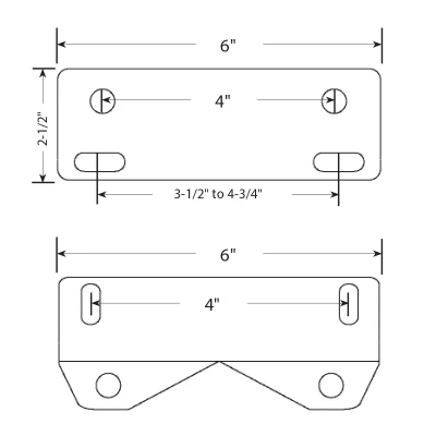 Seat Mount, Upper, Weld-On, Fixed, Steel, Allstar Seat Mount, Kit - PPM60032
