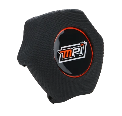 MPI Steering Wheel Pad, 3-Spoke, Wrap Around, Polyurethane, Black, Thin Each. - MPI-A-CP-D2