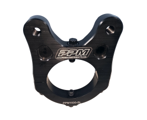 Brake Caliper Bracket, Rear, Clamp / Bolt-On, 3 in Axle Tube, Billet Aluminum, Black Anodized, 3.50 in, Wilwood NDL Caliper, Kit