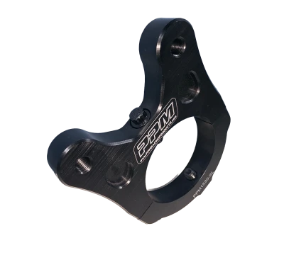 Brake Caliper Bracket, Rear, Clamp / Bolt-On, 3 in Axle Tube, Billet Aluminum, Black Anodized, 3.50 in, Wilwood NDL Caliper, Kit - PPM1530-SL