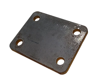 Tab, Plate, Bumper, Front, Longhorn style, 3/16 in steel, each - PPM-061