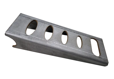 Steering Column Bracket, Weld-On, 8 in Long, Steel, Pre Notched for 1-1/2 in OD tubing, 3 in wide, Natural, Each - PPM-066BK