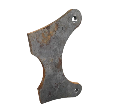 Caliper Bracket, 5.25 in Dynalite, 3/8-24 in holes, 1/4 in thick, Steel, Front Spindle Mount, Weld on, Each - PPM-071BK
