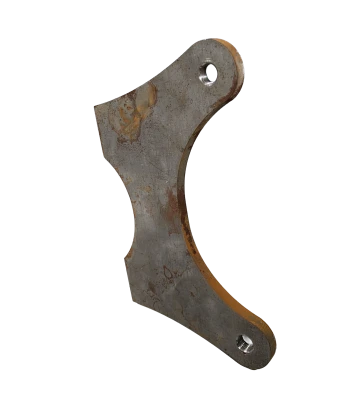 Caliper Bracket, 5.25 in Dynalite, 3/8-24 in holes, 1/4 in thick, Steel, Front Spindle Mount, Weld on, Each - PPM-071BK