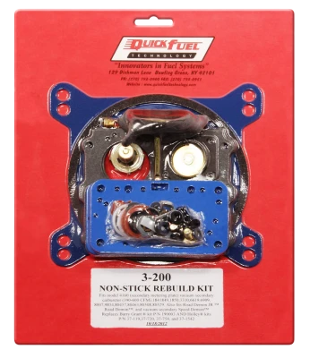 Carburetor Rebuild Kit, Performance, 390 to 850 CFM, Holley 4160 / Quick Fuel Carburetors, Gas, Kit - HOL3-200QFT