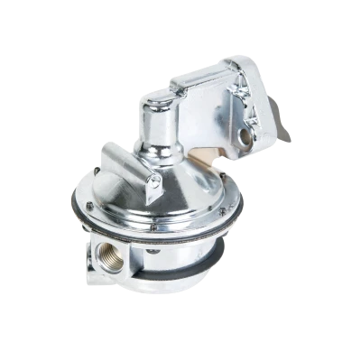 Fuel Pump, Mechanical, 170 gph, 8 psi, 8 AN Female O-Ring Inlet / Outlet, Aluminum, Polished, Gas, Small Block Chevy, Each - HOL12-327-20