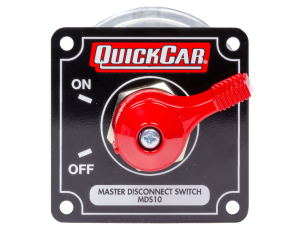 Battery Disconnect, Rotary Switch, Panel Mount, 125 Amps, 12V, Aluminum On / Off Panel, Black, Each