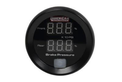 Brake Bias Gauge, 0-1600 psi, Digital, Black Face, 2-1/16 in Diameter, Recall, Senders Included, Each. - QCP-67-101