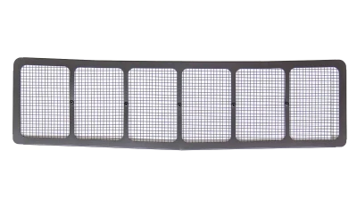 Lower Nose Screen, Street Stock, 1/4in. Screen Spacing, Stainless, Black, Fits 1988 Chevy Monte Carlo Style Nose, Each. - FS-660-4112-B