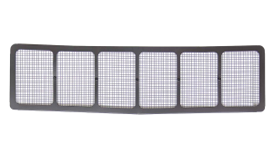 Lower Nose Screen, Street Stock, 1/4in. Screen Spacing, Stainless, Black, Fits 1988 Chevy Monte Carlo Style Nose, Each.