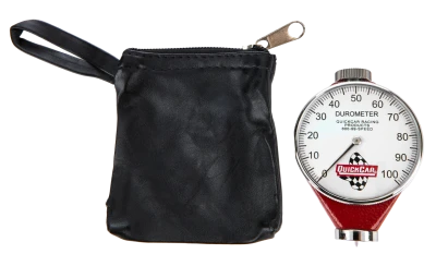 Durometer Gauge, Deluxe, 0-100 Points, Mechanical, Analog, Black Storage Pouch, Each - QCP-56-155