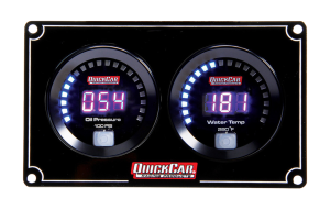 Gauge Panel Assembly, Digital, Oil Pressure / Water Temperature, Black Face, Kit.