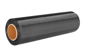 Tire Wrap, 18 in x 1500 ft, 80 gauge, Black. Each