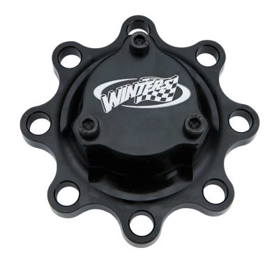 Drive Flange, 8-Bolt, 24 Spline, O-Ring, Bolt-On Cap, Aluminum, Black Anodized, Each. - WIN3230-55X8