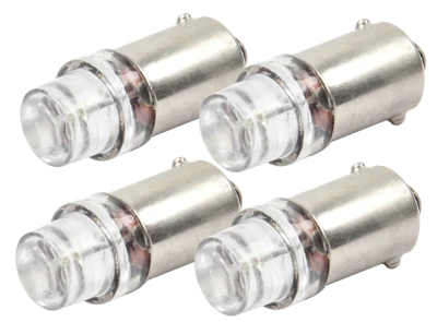 LED Light Bulb, White, Quickcar Gauges / Warning Lights, Set of 4 - QCP-61-698