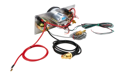 Legend Gauge Panel Assembly, Oil Pressure / Tachometer / Water Temperature, 5 in / 2-5/8 in Diameter, Silver Face, Warning Light, Kit. - QCP-61-6731