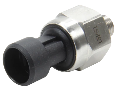 Pressure Sending Unit, Electric, 1/8 in NPT Male Thread, 0-15 psi, Brass, Each - QCP-63-240
