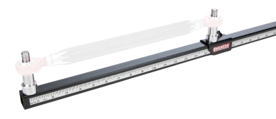 Suspension Tube Ruler, 1/2 to 3/4 in Rod End Adapters, Steel, Black Powder Coat, Kit - QCP-66-100