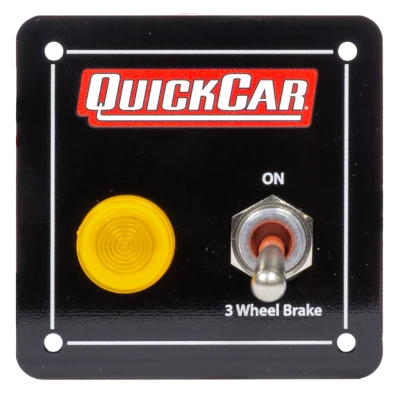 Switch Panel, Dash Mount, 1 Toggle, Indicator Light, Brake Shutoff, Kit - QCP-50-035