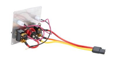 Switch Panel, Dash Mount, 4.625 x 4.375 in, 2 Toggles / 1 Momentary Button, Indicator Lights, Black, Each - QCP-50-822