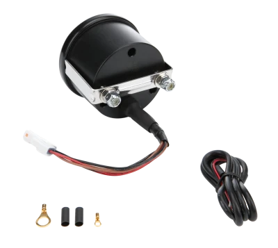 Voltmeter, Redline, 8-18V, Electric, Analog, Full Sweep, 2-5/8 in Diameter, Black Face, Each. - QCP-69-007
