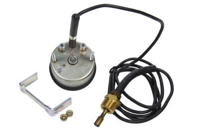 Water Temperature Gauge, Extreme, 100-280 Degree F, Mechanical, Analog, Full Sweep, 2-5/8 in Diameter, White Face, Built-in Warning Light, Each - QCP-611-7006