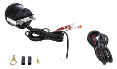 Water Temperature Gauge, Redline, 100-280 Degree F, Electric, Analog, Full Sweep, 2-5/8 in Diameter, Black Face, Each. - QCP-69-006