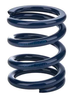 Bump Stop Spring, 2.4 in Free Length, 2 in OD, 700 lb/in Spring rate, Steel, Blue Powder Coat, Each - HYP24BS0700