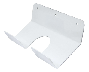 Broom Holder, Steel, White Paint, Each