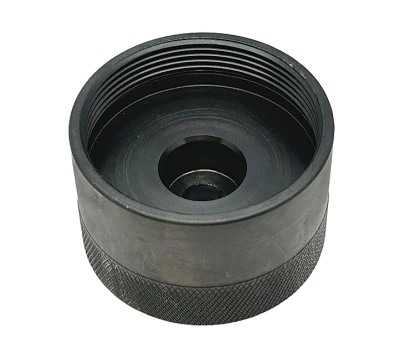 Adapter,Caster / Camber Gauge5/16-18 in Gauge Bolt to 1-13/16-16 in Thread, Aluminum, Black Powder Coat, 5 Wide Spindle, Each - LON52-78405