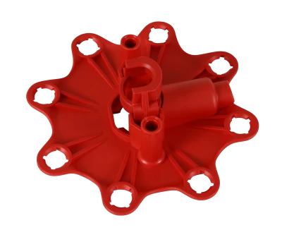 Cap and Rotor Kit, Cap-A-Dapts, HEI Style Terminal, Stainless Terminals, Clamp Down, Red, Vented, Fixed Rotor, MSD Distributors, V8, Kit - MSD8445