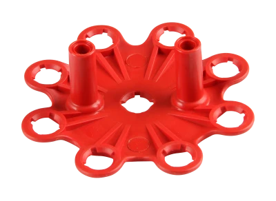 Distributor Cap, HEI Style Terminals, Stainless Terminals, Twist Lock, Red, Vented, Chevy V8, Each - MSD8433