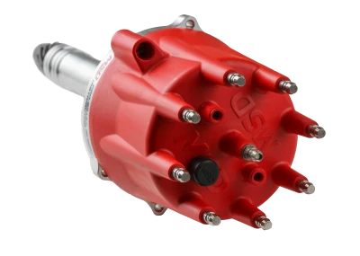 Distributor, Pro-Billet, Magnetic Pickup, Mechanical Advance, HEI Style Terminal, Red, Chevy V8, - MSD85551